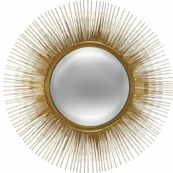 Lustro Metal Soleil złote 58cm