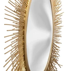 Lustro Metal Soleil złote 58cm