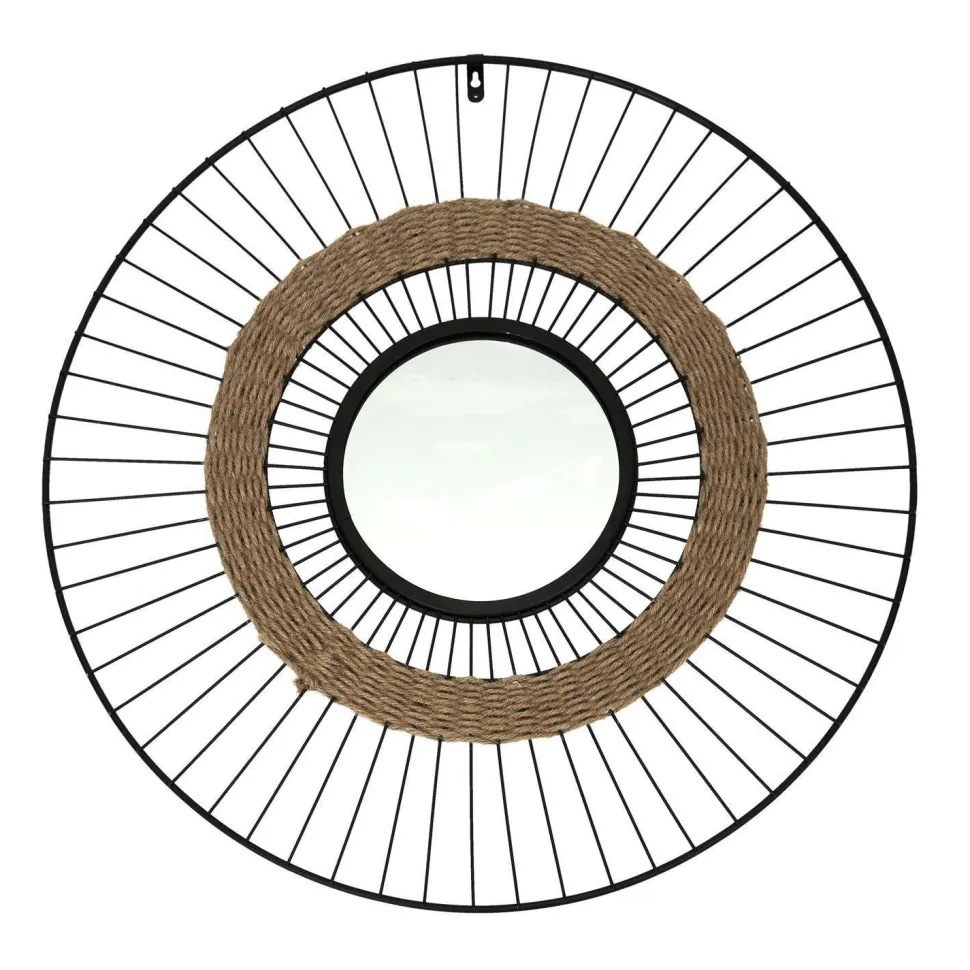 Lustro Miremba czarne/ naturalne okrągłe
