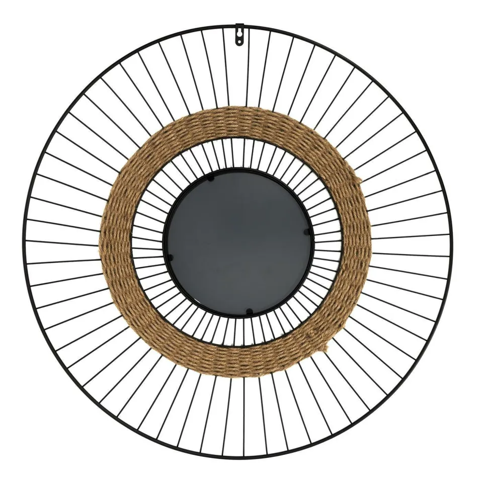 Lustro Miremba czarne/ naturalne okrągłe