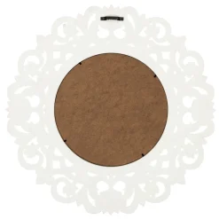 Lustro Sculpted białe ludwikowskie