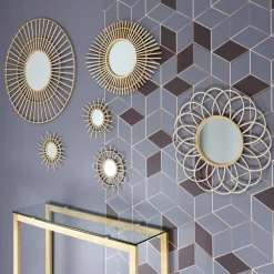 Lustro Serifos rattanowe boho