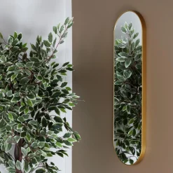 Lustro wiszące Camomille złote