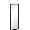 Lustro wiszące Firsty na drzwi 34x94cm czarne