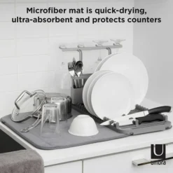 Mata do suszenia naczyń 4w1 szara