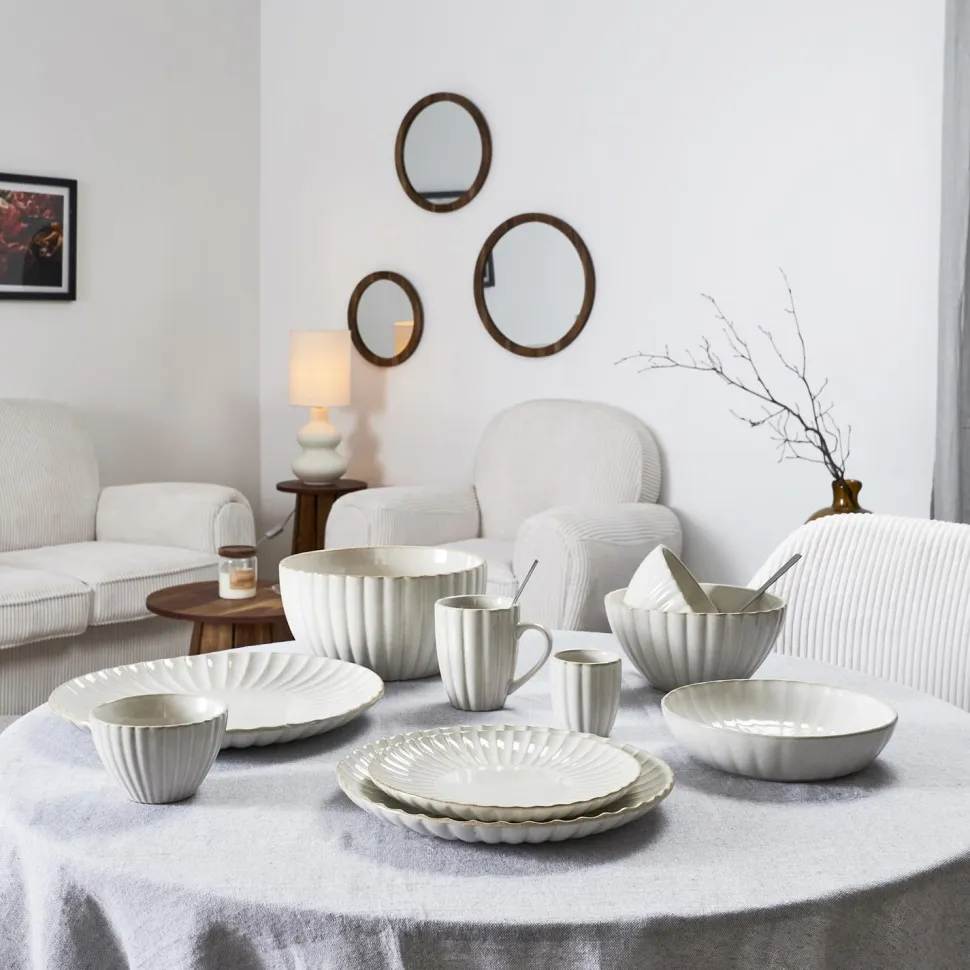 Miska Vlora 18,5cm beżowa