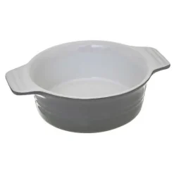 Naczynie gliniane okrągłe szare