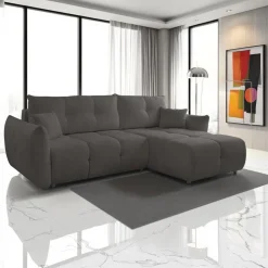 Narożnik Bode z funkcją spania prawy      antracyt Sicuro 80