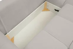 Narożnik Bode z funkcją spania prawy      szary Sicuro 65