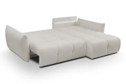 Narożnik Bode z funkcją spania prawy      szary Sicuro 65