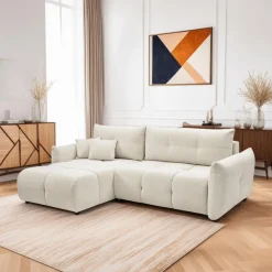 Narożnik Bode z funkcją spania lewy       beżowy Nordic sand