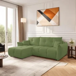 Narożnik Bode z funkcją spania lewy       zielony Sicuro 20