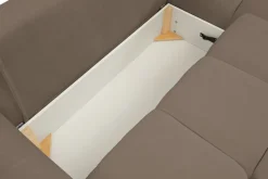 Narożnik Bode z funkcją spania lewy       brązowy Sicuro 45