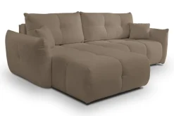 Narożnik Bode z funkcją spania lewy       brązowy Sicuro 45