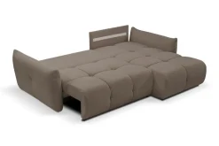 Narożnik Bode z funkcją spania prawy      brązowy Nordic moka