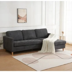 Narożnik Firenze szary ciemny uniwersalny