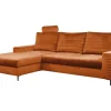 Narożnik Hald z funkcją spania lewy       terrakota Velluto 33