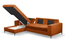 Narożnik Hald z funkcją spania lewy       terrakota Velluto 33