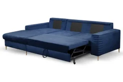 Narożnik Hald z funkcją spania lewy       granatowy Velluto 25