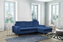Narożnik Hald z funkcją spania prawy      granatowy Velluto 25