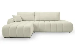 Narożnik Hobro z funkcją spania lewy      biały Lambi 1