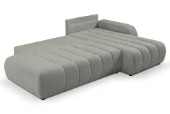 Narożnik Hobro z funkcją spania prawy szary jasny Lambi 11