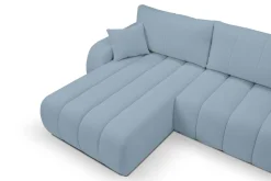 Narożnik Hobro z funkcją spania lewy      błękitny Lambi 16