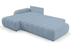 Narożnik Hobro z funkcją spania lewy      błękitny Lambi 16