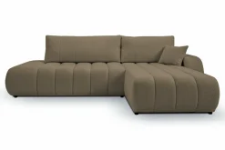 Narożnik Hobro z funkcją spania prawy     szaro-brązowy Lambi 3