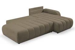 Narożnik Hobro z funkcją spania prawy     szaro-brązowy Lambi 3