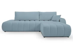 Narożnik Hobro z funkcją spania prawy     błękitny Lambi 16