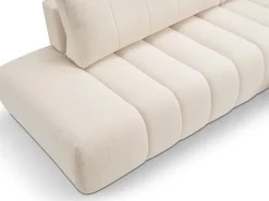 Narożnik Hobro z funkcją spania prawy kremowy Lambi 8