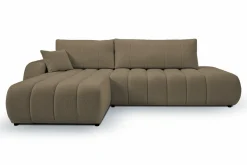 Narożnik Hobro z funkcją spania lewy      szaro-brązowy Lambi 3