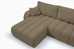 Narożnik Hobro z funkcją spania lewy      szaro-brązowy Lambi 3