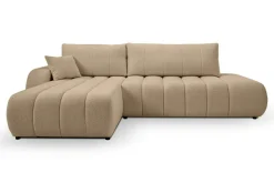 Narożnik Hobro z funkcją spania lewy      beżowy ciemny Lambi 6