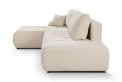 Narożnik Hobro z funkcją spania lewy kremowy Lambi 8