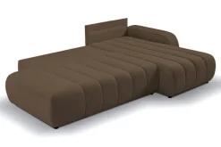 Narożnik Hobro z funkcją spania prawy     brązowy Lambi 4