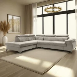 Narożnik Lund L lewy beżowy Monolith 04