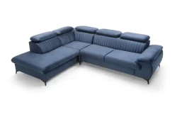Narożnik Lund L lewy granatowy Monolith 77