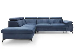 Narożnik Lund L lewy granatowy Monolith 77