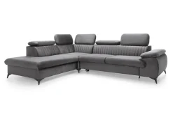 Narożnik Lund L lewy szary Monolith 92