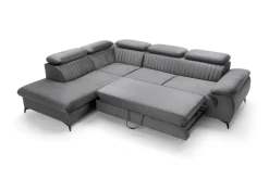 Narożnik Lund L lewy szary Monolith 92