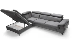 Narożnik Lund L lewy szary Monolith 92