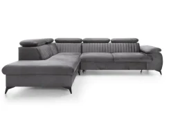 Narożnik Lund L lewy szary Monolith 92