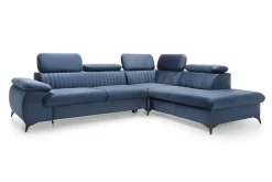 Narożnik Lund L prawy granatowy Monolith  77