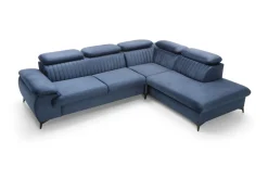 Narożnik Lund L prawy granatowy Monolith  77