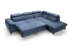 Narożnik Lund L prawy granatowy Monolith  77