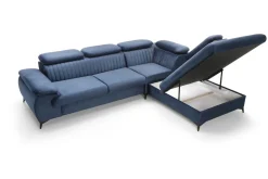 Narożnik Lund L prawy granatowy Monolith  77