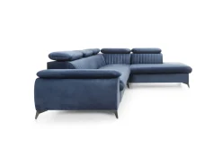 Narożnik Lund L prawy granatowy Monolith  77