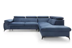 Narożnik Lund L prawy granatowy Monolith  77